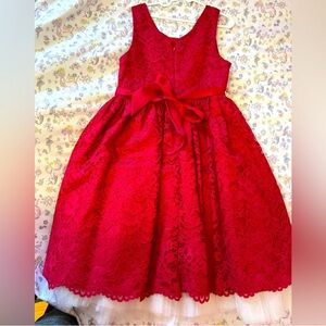 American Princess Scarlet Lace Dress with Pearl Belt. It was only used once.